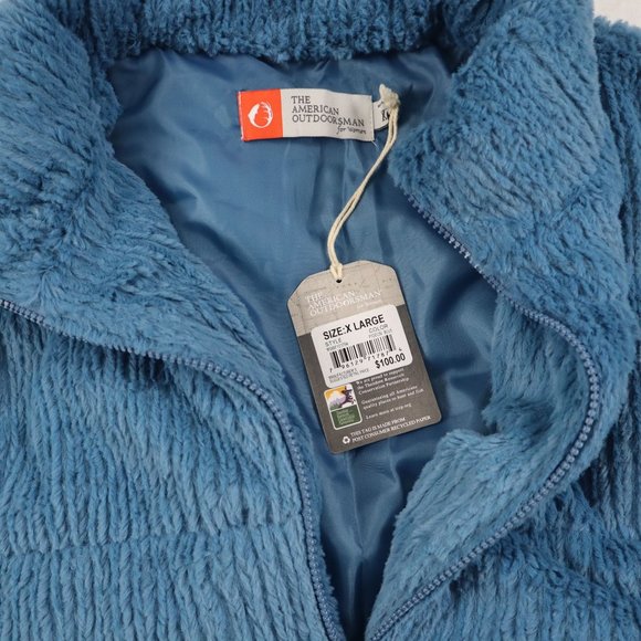 NWT women The American outdoorsman Blue soft puffer jacket XL - Picture 5 of 16